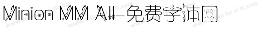 Minion MM All字体转换